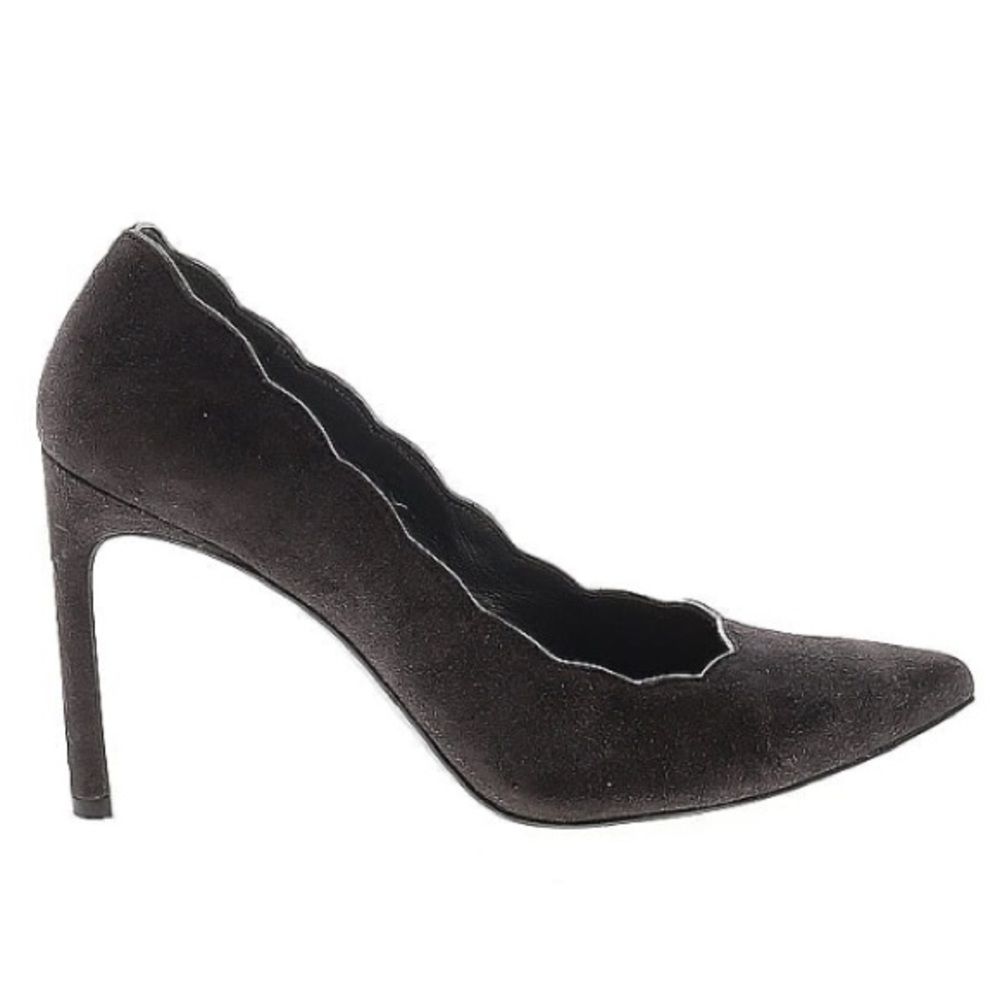 Stuart Weitzman Charcoal Suede Heels